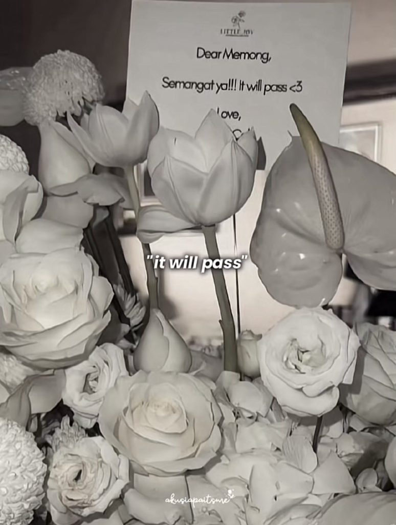 Kiriman bunga dari Rachel Vennya (Foto: Instagram/tasyafarasya)
