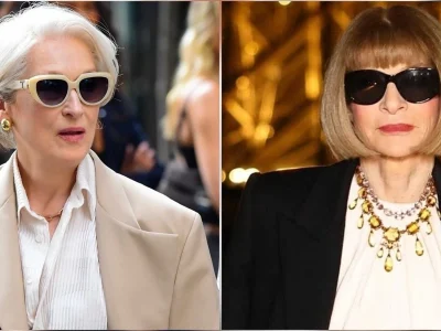 Meryl Streep dan Anna Wintour (Foto: Instagram/miranda_priestly.devil, theannawintour)