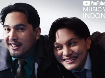 Rizky Febian dan Adrian Khalif, penyanyi lagu 'Alamak'. Foto: Dok. Instagram @adriankhalif