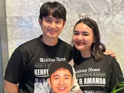 Amanda Manopo dan Kenny Austin. Foto : Instagram/chocolattesmushh