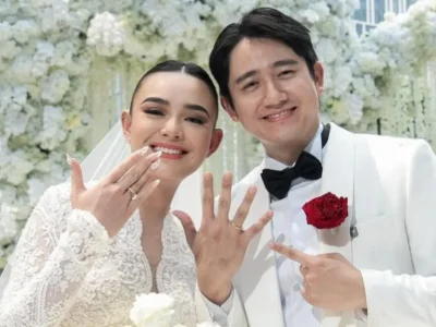 Amanda Manopo menikah dengan Kenny Austin. Foto: Dok. Instagram @thebridestory