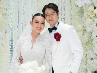 Amanda Manopo menikah dengan Kenny Austin. Foto: Dok. Instagram @thebridestory