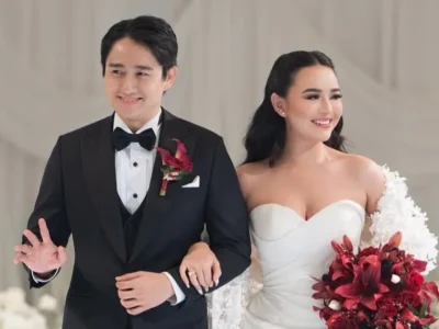 Amanda Manopo dan Kenny Austin menikah. Foto: Dok. Instagram @thebridestory