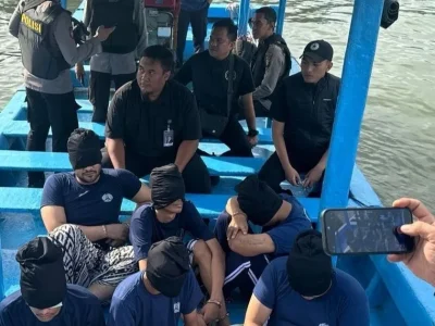 Ammar Zoni dipindahkan ke Lapas Nusakambangan. Foto : Ditjen Pas