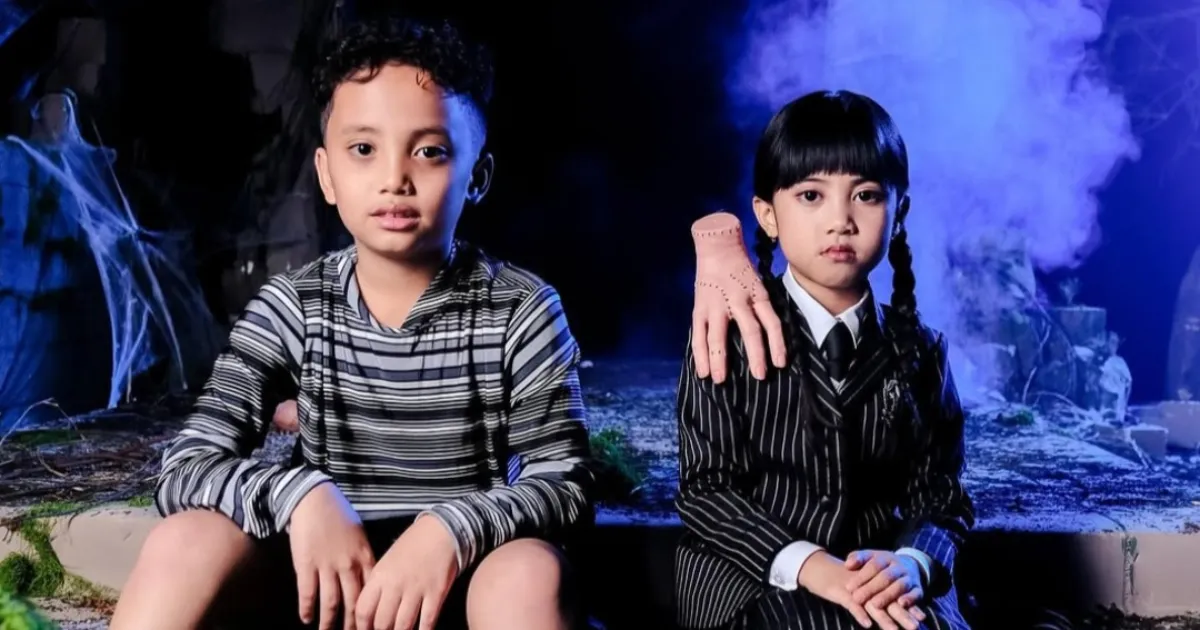 Rayakan Halloween, Anak Rachel Vennya Jadi Wednesday