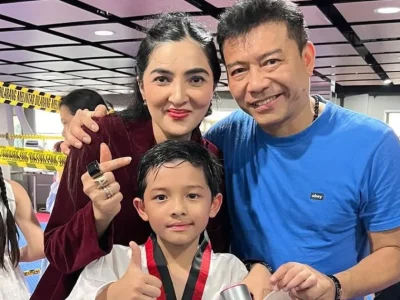 Anang Hermansyah dan Ashanty bersama putra mereka. Foto : Instagram/ashanty_ash