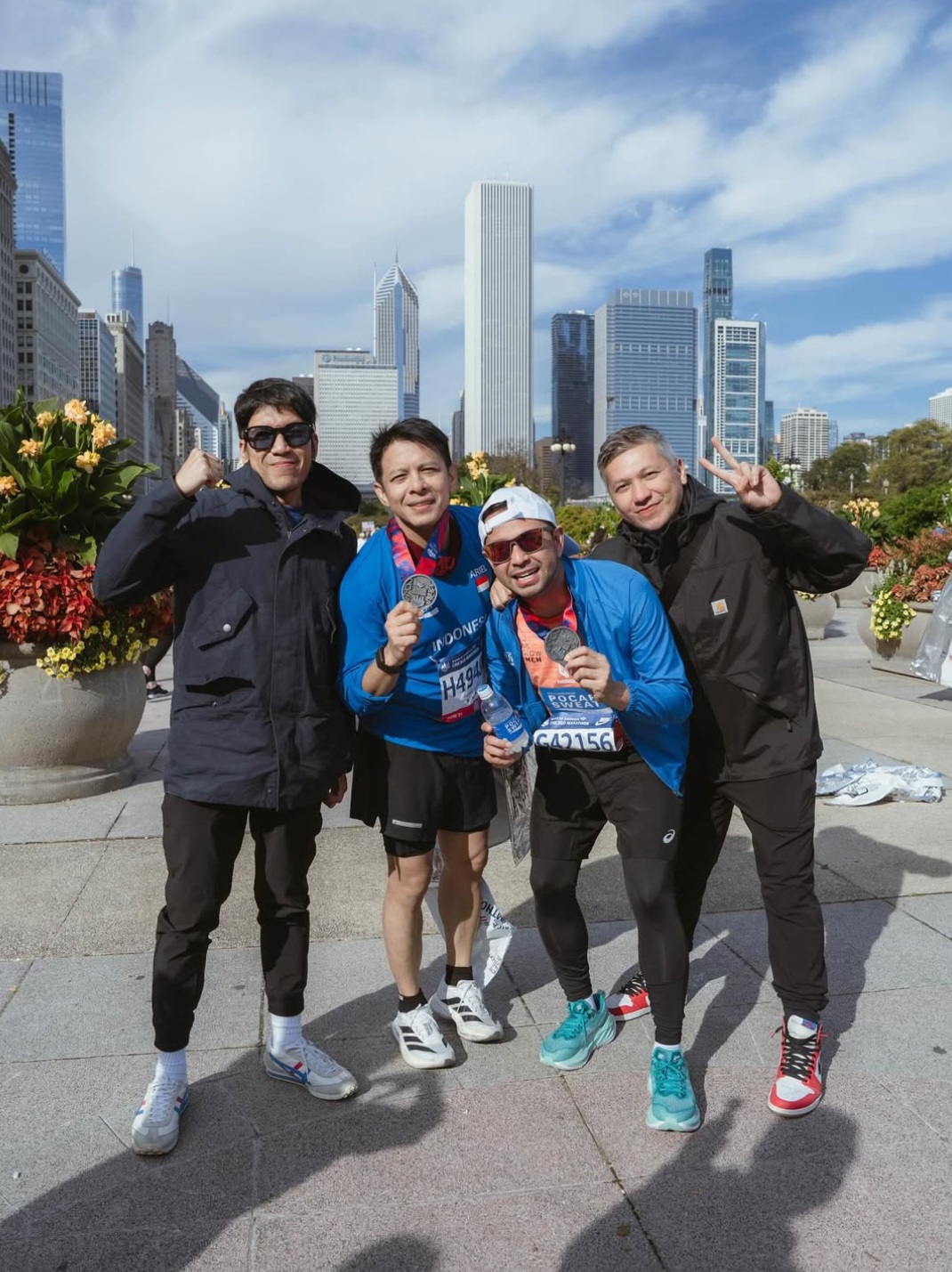 Ariel Noah bersama Raffi, Gading, dan Desta. Foto: Dok. Instagram @raffinagita1717