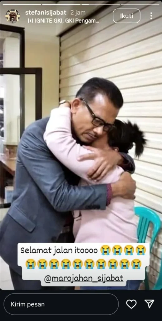 Unggahan Stefani mengenang mendiang ayah Jerome Polin. (Foto: Tangkapan layar Instagram @stefanisijabat)