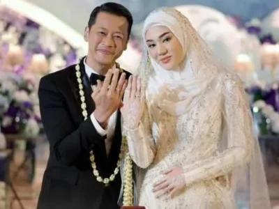 Clara Shinta dan suami. Foto : Instagram/clarashintareal