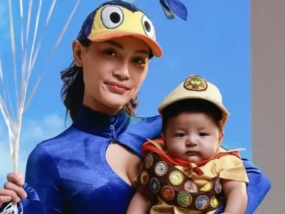 Erika Carlina dan Baby Andrew merayakan Halloween. Foto: Dok. Instagram @eri.carl