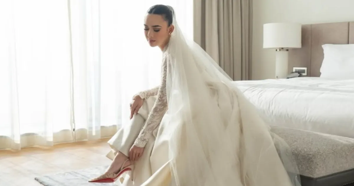 Pesona Amanda Manopo dalam Balutan Gaun Lace Mewah di Hari Pernikahan