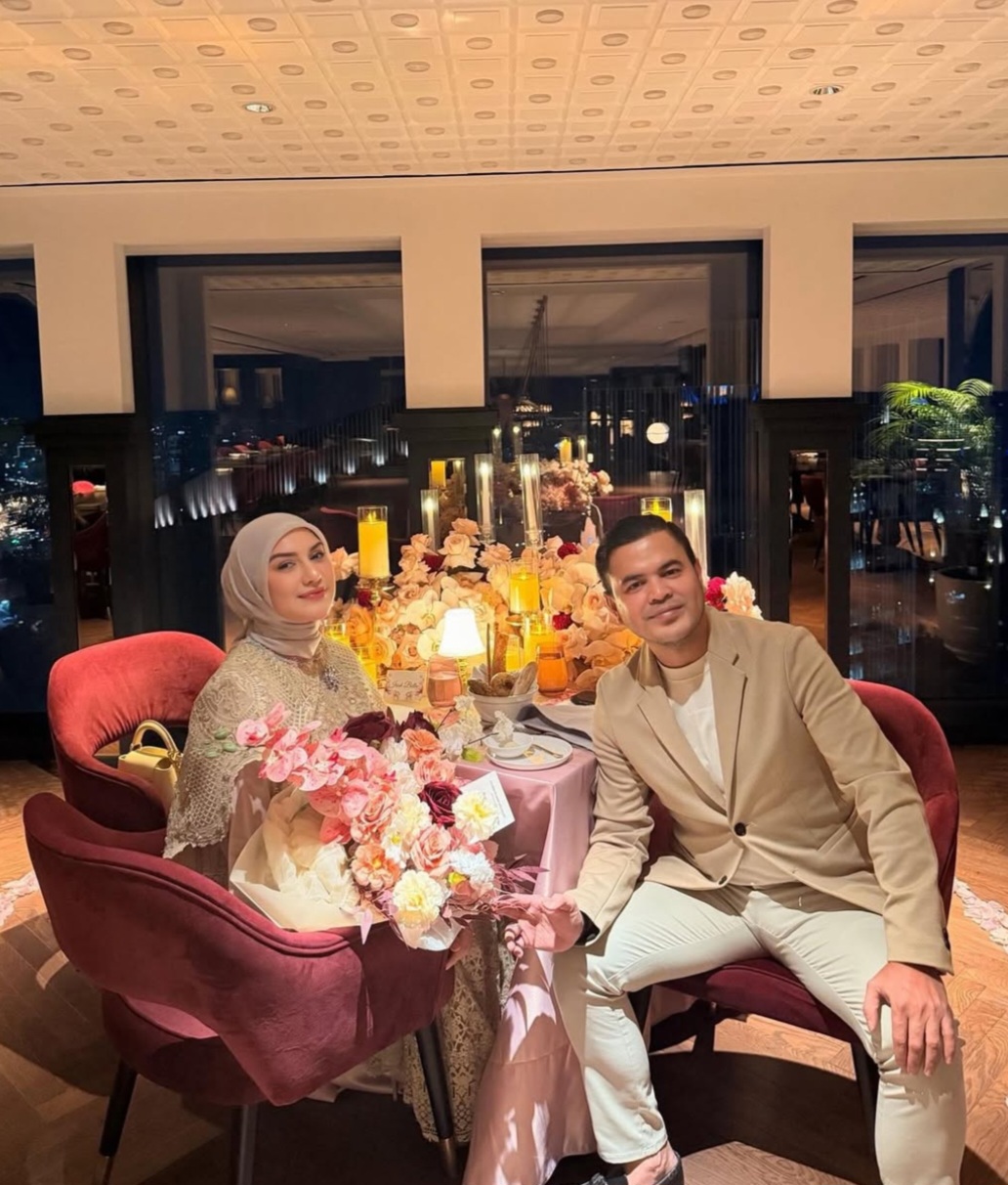 Ibel dan Haldy makan malam romantis. Foto: Dok. Instagram @_irishbella_
