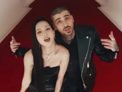 Jisoo BLACKPINK dan Zayn Malik. Foto: Dok. YouTube Jisoo