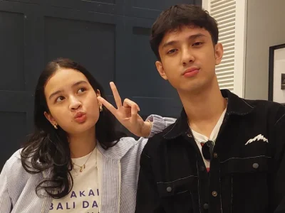 Katyana Wamira dan Rafly Altama, pemeran Milly dan Mamet di film 'Rangga dan Cinta'. Foto: Dok. Farah/Nyata