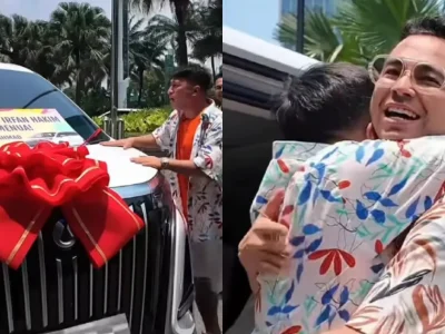Irfan Hakim dapat hadiah mobil dari Raffi Ahmad. Foto: Dok. Instagram @irfanhakim75