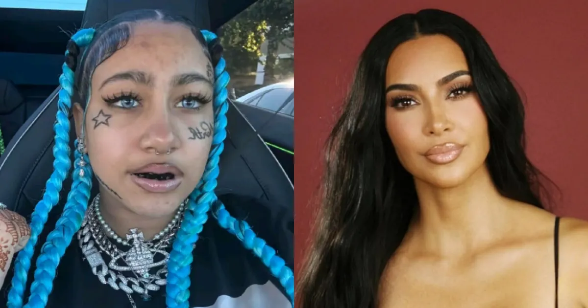 Tuai Kritik, Anak Kim Kardashian Pakai Tindik dan Tato di Wajah
