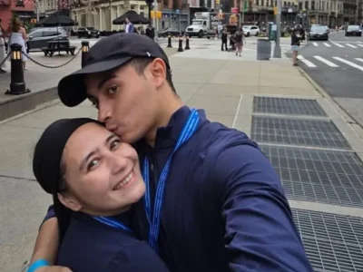 Prilly Latuconsina dan Omara. Foto : Instagram/omara.esteghlal