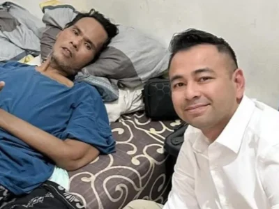 Raffi Ahmad menjenguk Fahmi Bo. Foto: Dok. Instagram @raffinagita1717