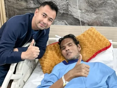 Raffi Ahmad menjenguk Fahmi Bo. Foto: Dok. Instagram @raffinagita1717