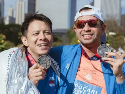 Selebriti yang mengikuti Chicago Marathon 2025. Foto: Dok. Instagram @raffinagita1717