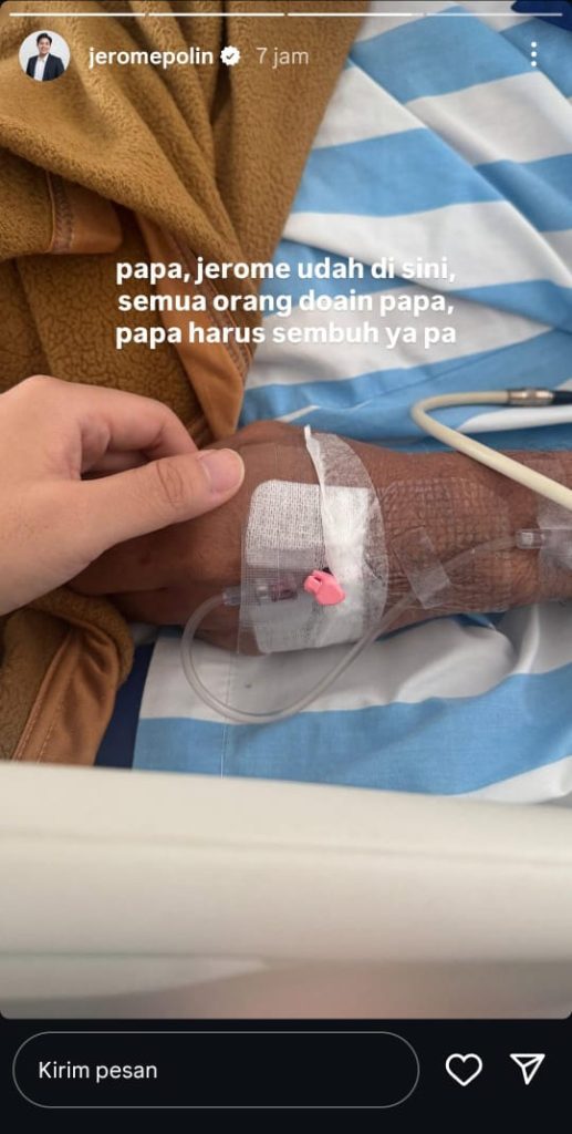 Ungkapan terakhir Jerome Polin sebelum kepergian sang ayah. (Foto: Instagram @jeromepolin)