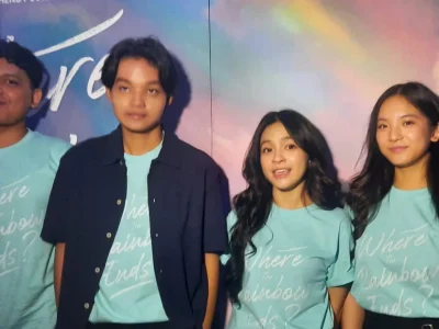 Para pemeran film 'Where The Rainbow Ends'. (Foto: Syukri/Nyata)