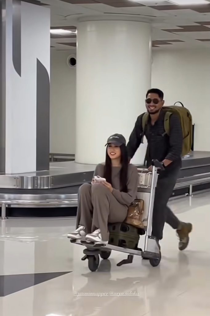 Bersama Yasmin Napper (Foto: Instagram/arya.amonkalfahri)