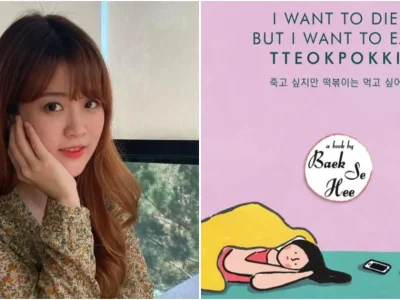 Baek Sehee, penulis ‘I Want to Die but I Want to Eat Tteokpokki’ (Foto: X/MothershipSG, Dok. Gramedia)