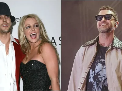Kevin Federline serta Britney Spears dan Justin Timberlake (Foto: Dok. FilmMagic, Instagram/justintimberlake)