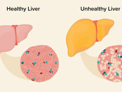 Ilustrasi fatty liver. (Fot: Dok. Healthline)