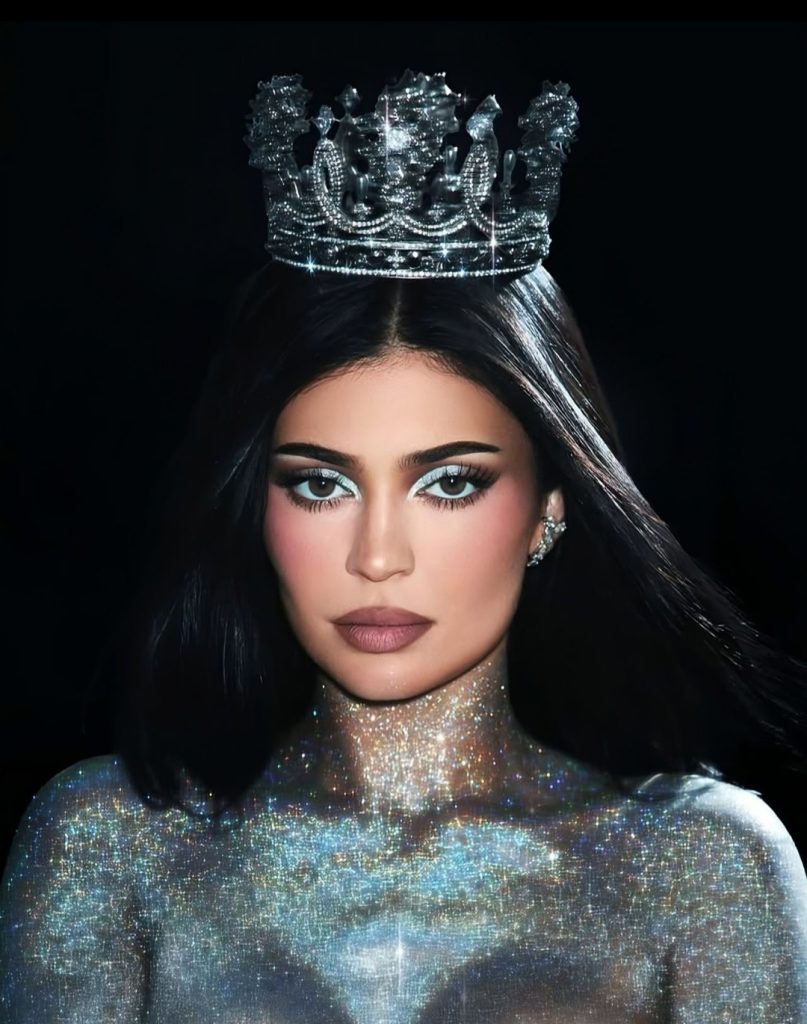 Kylie Jenner dengan mahkota buata Rinaldy Yunadi (Foto: Instagram/kyliejenner)