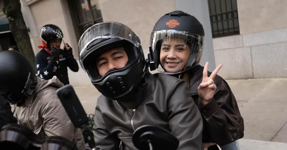 11 Tahun Pernikahan, Raffi Ahmad-Nagita Slavina Naik Moge Keliling New York