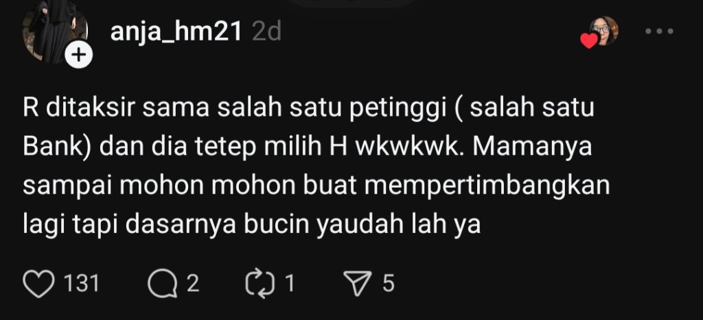 Keluarga diduga sempat tidak merestui (Foto: Thread/xocacola)