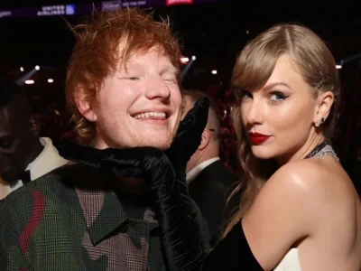 Ed Sheeran dan Taylor Swift (Foto: X/TheSwiftSociety)