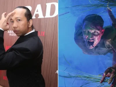 Ari Setiawan, Pencipta Gerakan Zombie di film 'Abadi Nan Jaya'. (Foto: Kolase Reza Wibisono/Nyata dan Netflix.id)