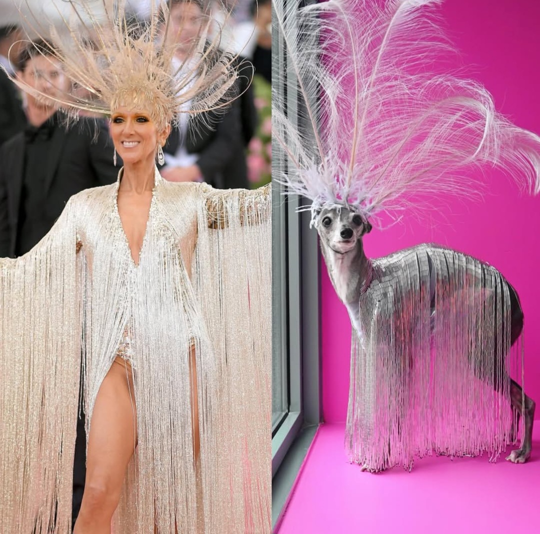 Bergaya ala penyanyi Celine Dion. Foto: Dok. Instagram @tikatheiggy