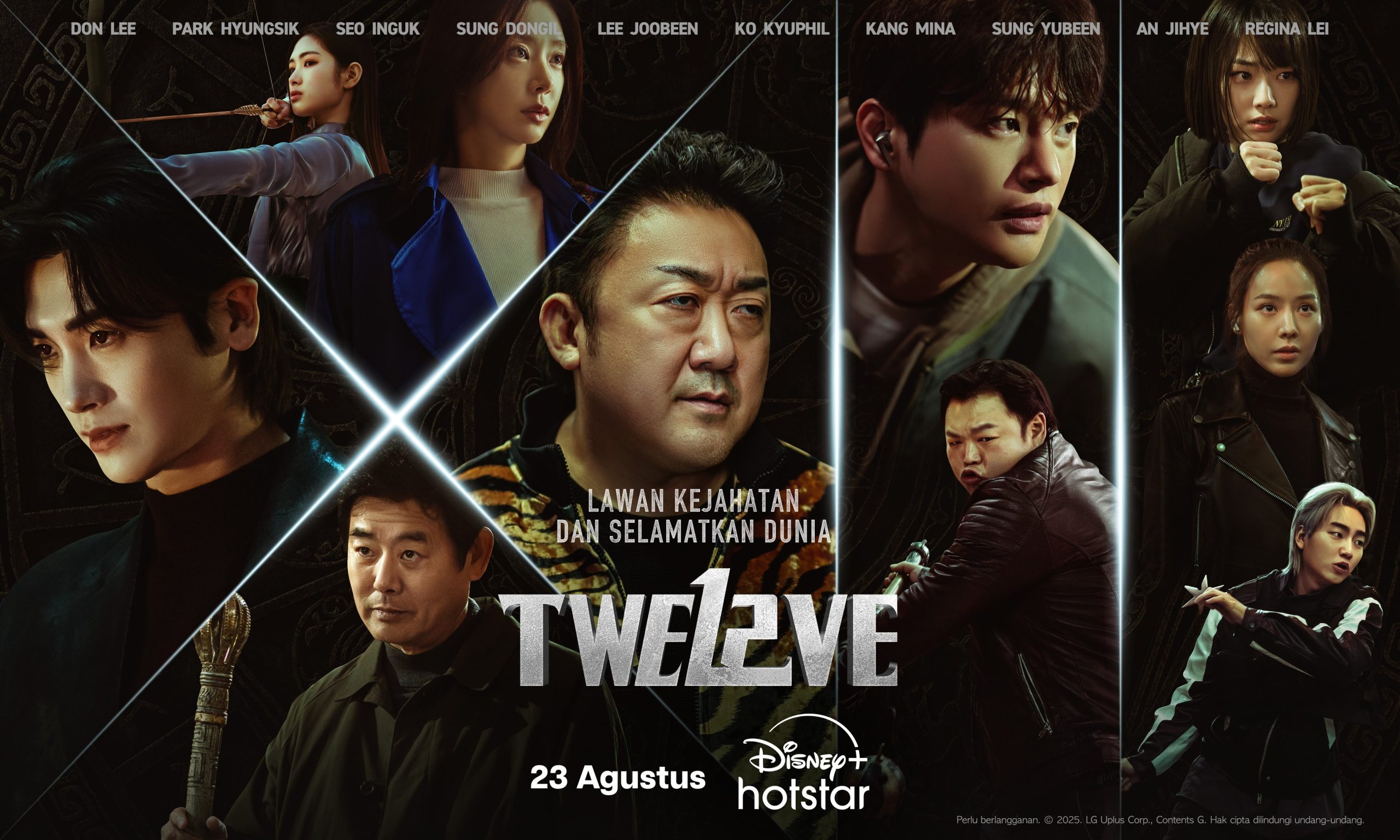 Para pemeran drakor 'Twelve'. Foto: Dok. X @DisneyPlusID