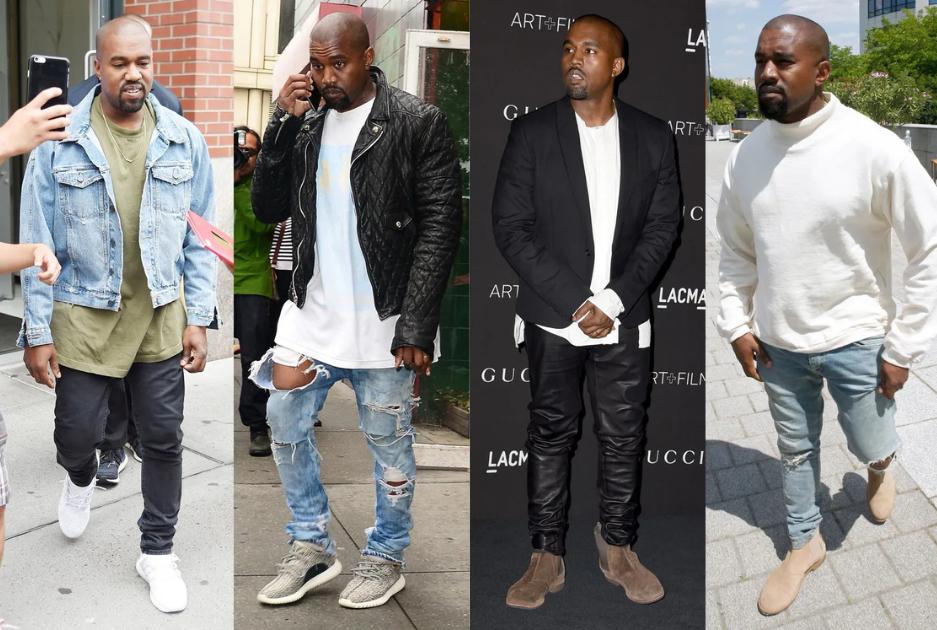 Gaya layering ala Kanye. Foto: Dok. GQ Magazine