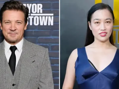 Jeremy Renner dan Yi Zhou. Foto : Getty Images