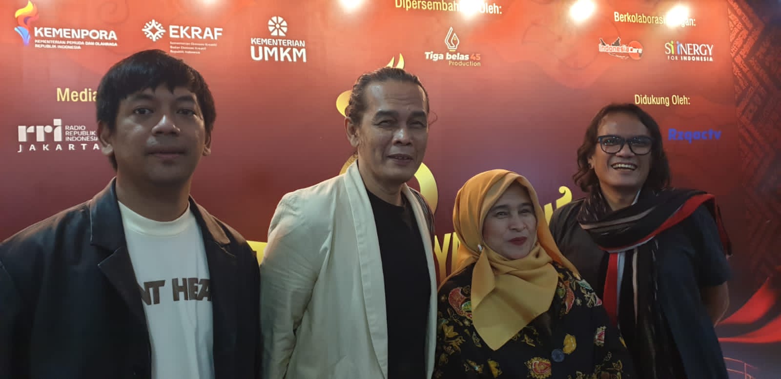 Juri FNAN 2025, (dari kiri) Rian D'Masiv, Pay Burman, Neno Warisman, dan Vicky Sianipar. Foto: Dok. Agnes/Nyata