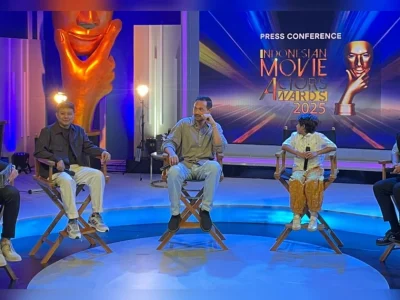 Muhadkly Acho (dua dari kiri) dan oka antara (tengah) saat press conference IMAA 2025. (Foto: Yanuar/Nyata)