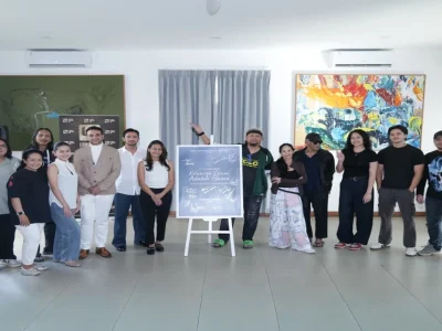 Pemeran dan kru film 'Keluarga Suami adalah Hama'. (Foto: Dok. Umbara Brothers)