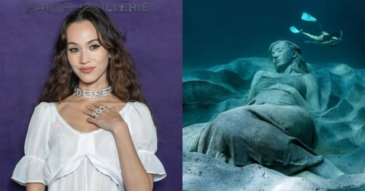 Model Kiko Mizuhara Diabadikan Jadi Patung Bawah Air Pertama di Jepang
