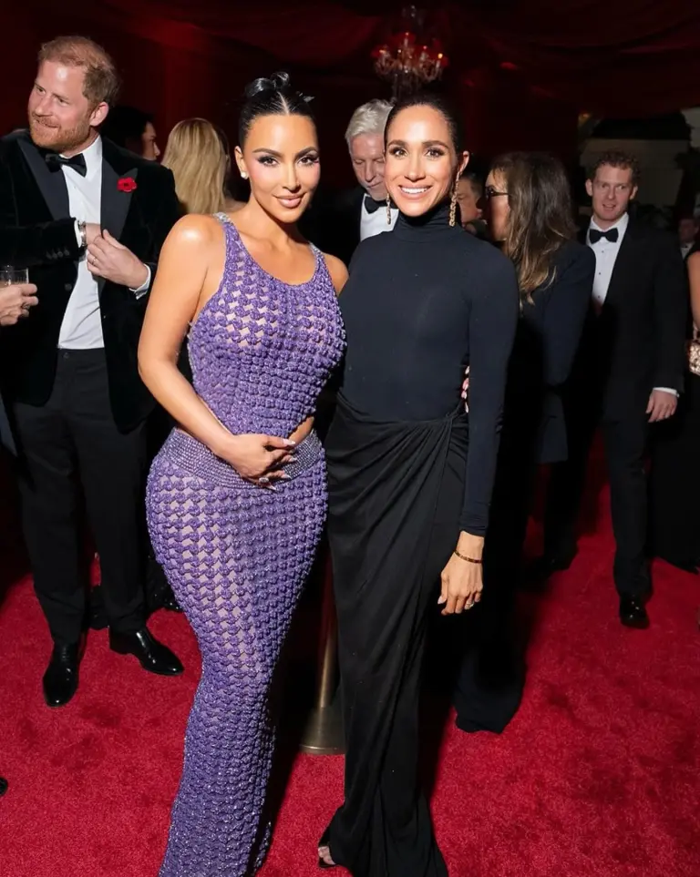 Kim Kardashian bersam Meghan Markle. Foto: Dok. Instagram @kimkardashian
