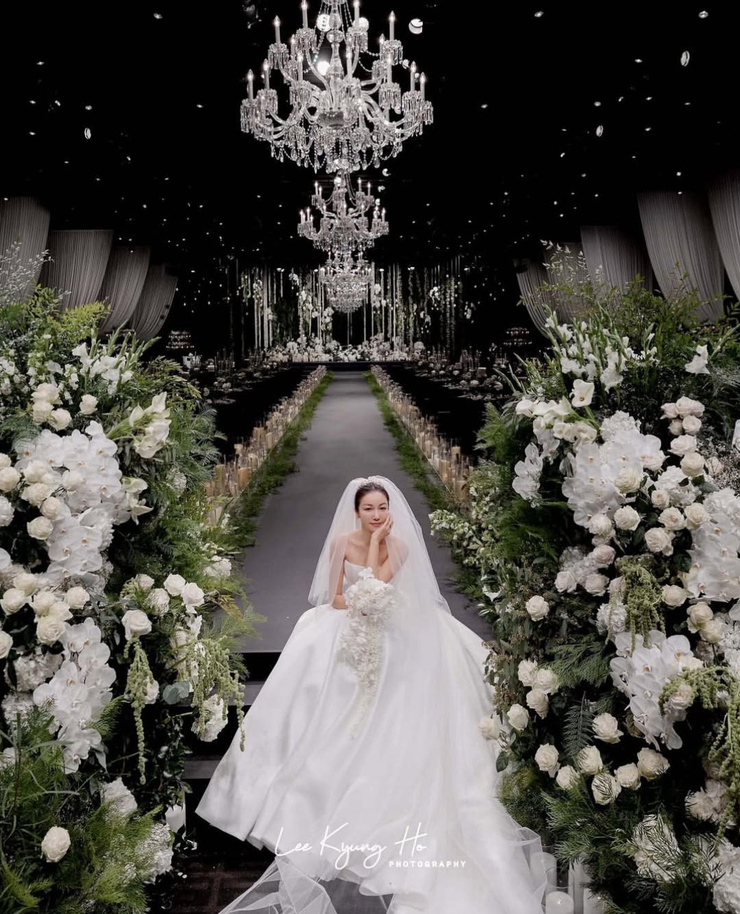 Aula pernikahan Kim Ok Bin di Shilla Hotel. Foto: Dok. Instagram @leekyungho_photograph