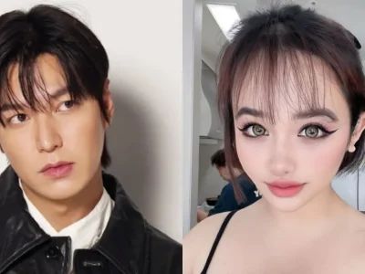 Park Bom mengunggah foto kolase dengan foto Lee Min Ho. Foto: Dok. Instagram