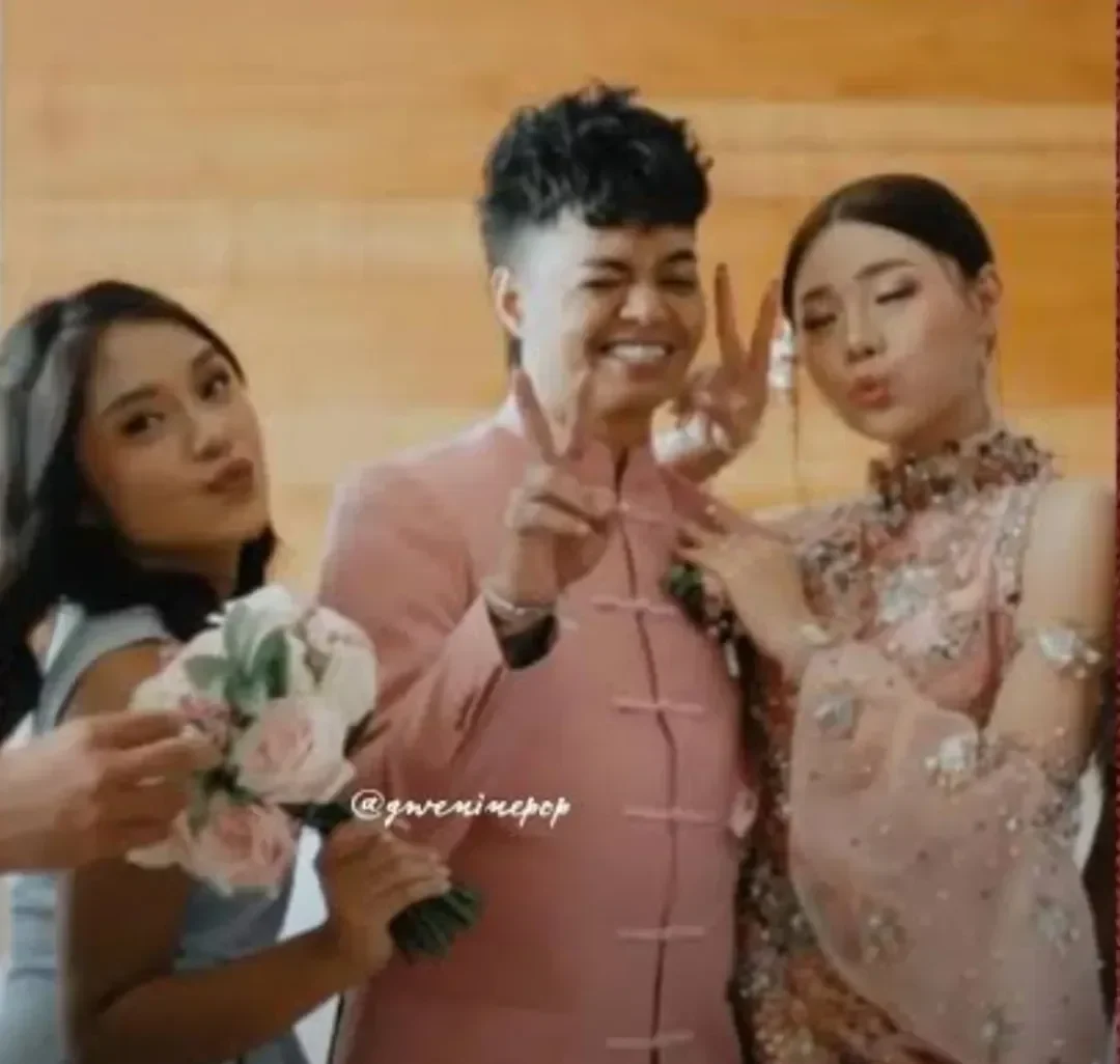 Lula Lahfa saat menjadi bridesmaid Wendy walter. Foto : Instagram