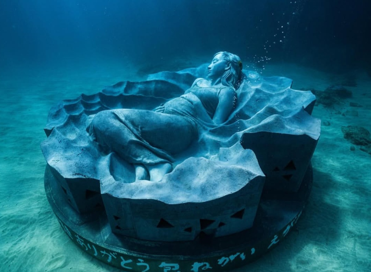 Ocean Gaia, patung bawah air pertama di Jepang. Foto: Dok. Instagram @i_am_kiko