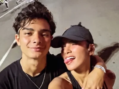 Olla Ramlan dan Tristan Molina saat jogging malam di kawasan GBK. Foto : Instagram/ollaramlan