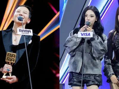 G-Dragon dan aespa, pemenang MAMA Awards 2025. Foto: Dok. Mnet